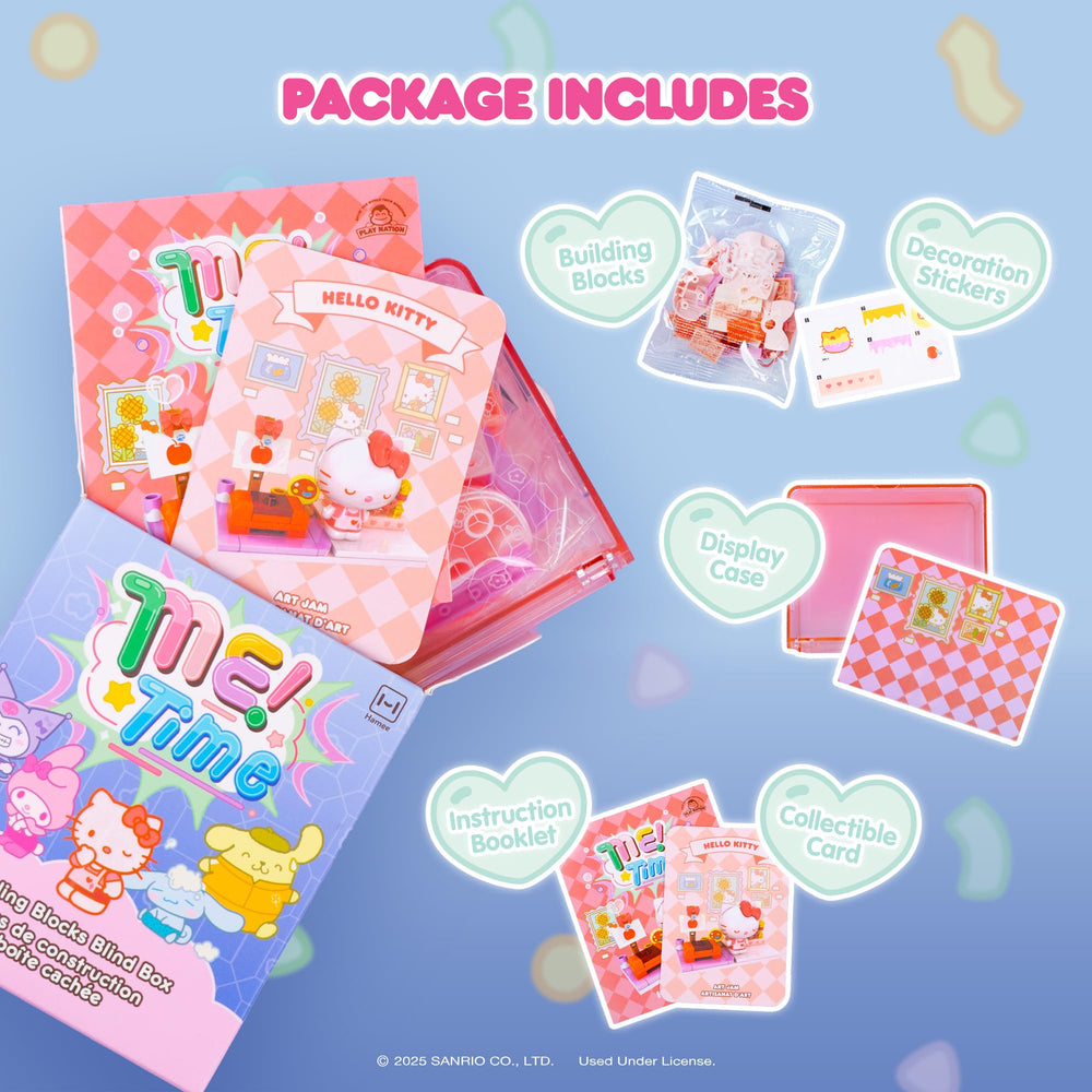 Hamee Sanrio Kuromi Me Time blocks ideal for gifting and display