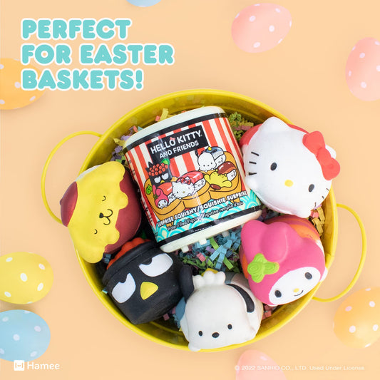Hamee Sanrio Pompompurin sushi capsule close-up, durable paint for lasting charm