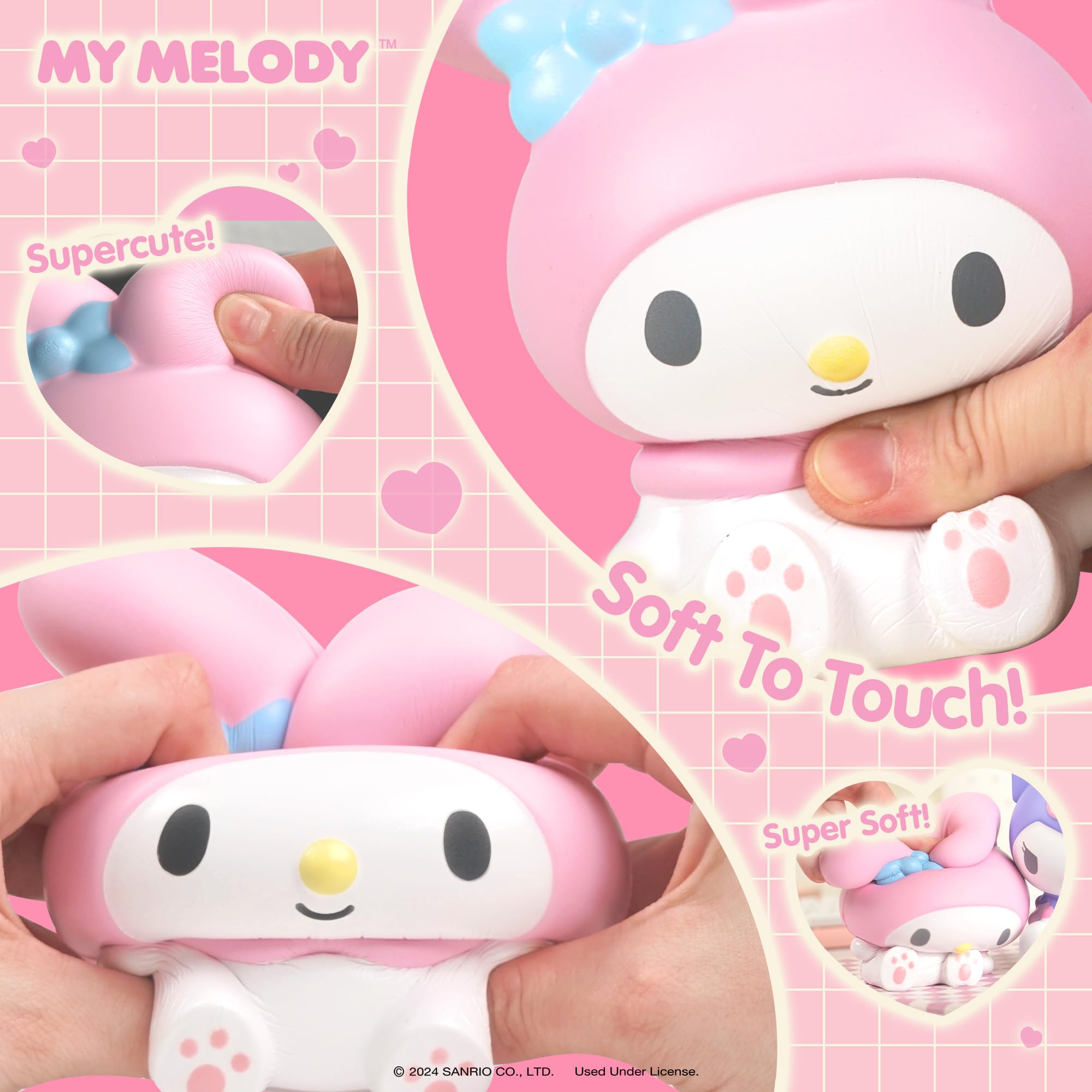 Hamee SquiSHU Buddy Hello Kitty My Melody five point five inch size showcases compact desk friend