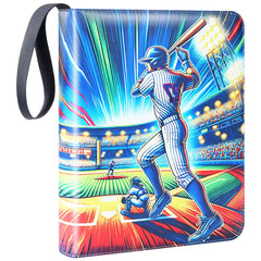 HAMKOT 900-pocket binder cover showcases cards securely for organized display