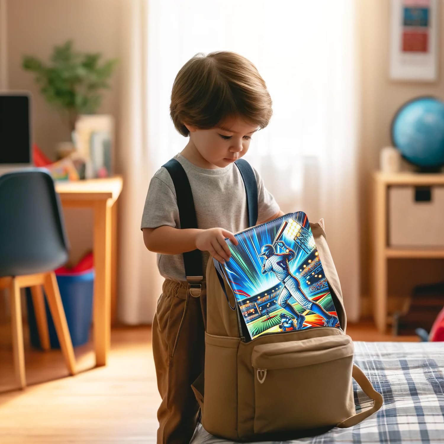 HAMKOT clear pockets offer easy viewing of cards while protected