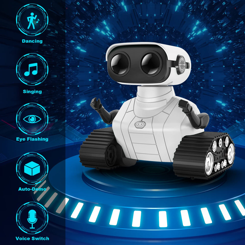 Hamourd Emo Robot LED eyes brighten interactive play and feedback