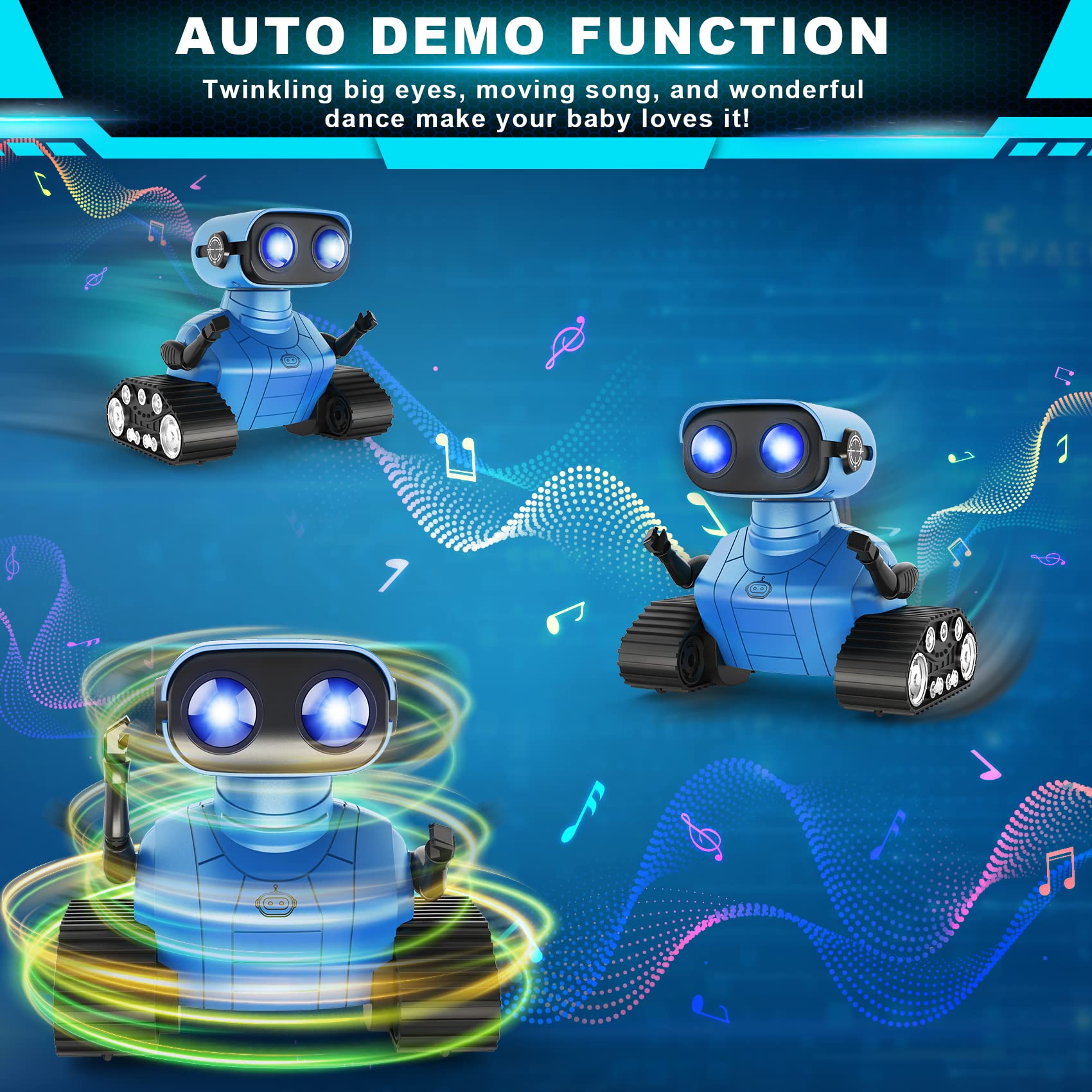Hamourd robot toy performing dancing moves for interactive fun