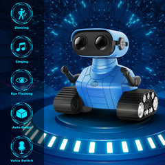 Hamourd robot toy shown with its 2.4 GHz remote control for easy operation