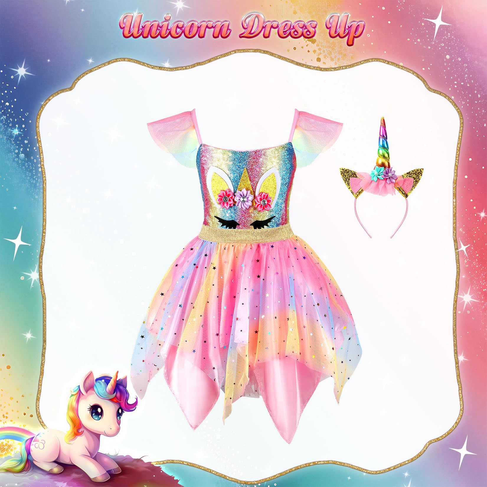 HAMSILY Green Princess dress showcases vibrant color and comfortable fit for playtime.
