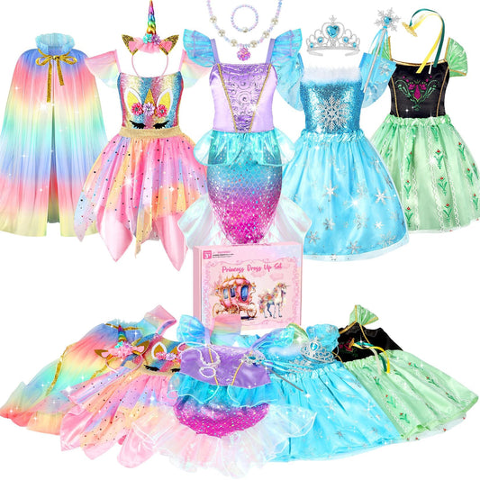 HAMSILY Mermaid Princess dress in action, ideal for imaginative play and dress-up fun.