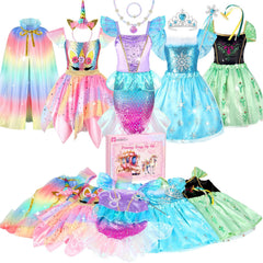 HAMSILY Mermaid Princess dress in action, ideal for imaginative play and dress-up fun.