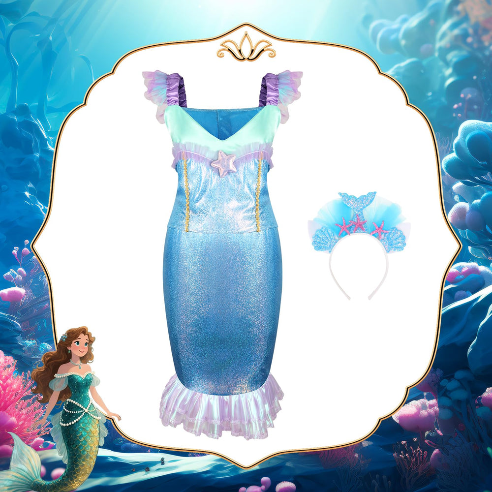 HAMSILY princess dress with 3D patterns invites vivid character performances.
