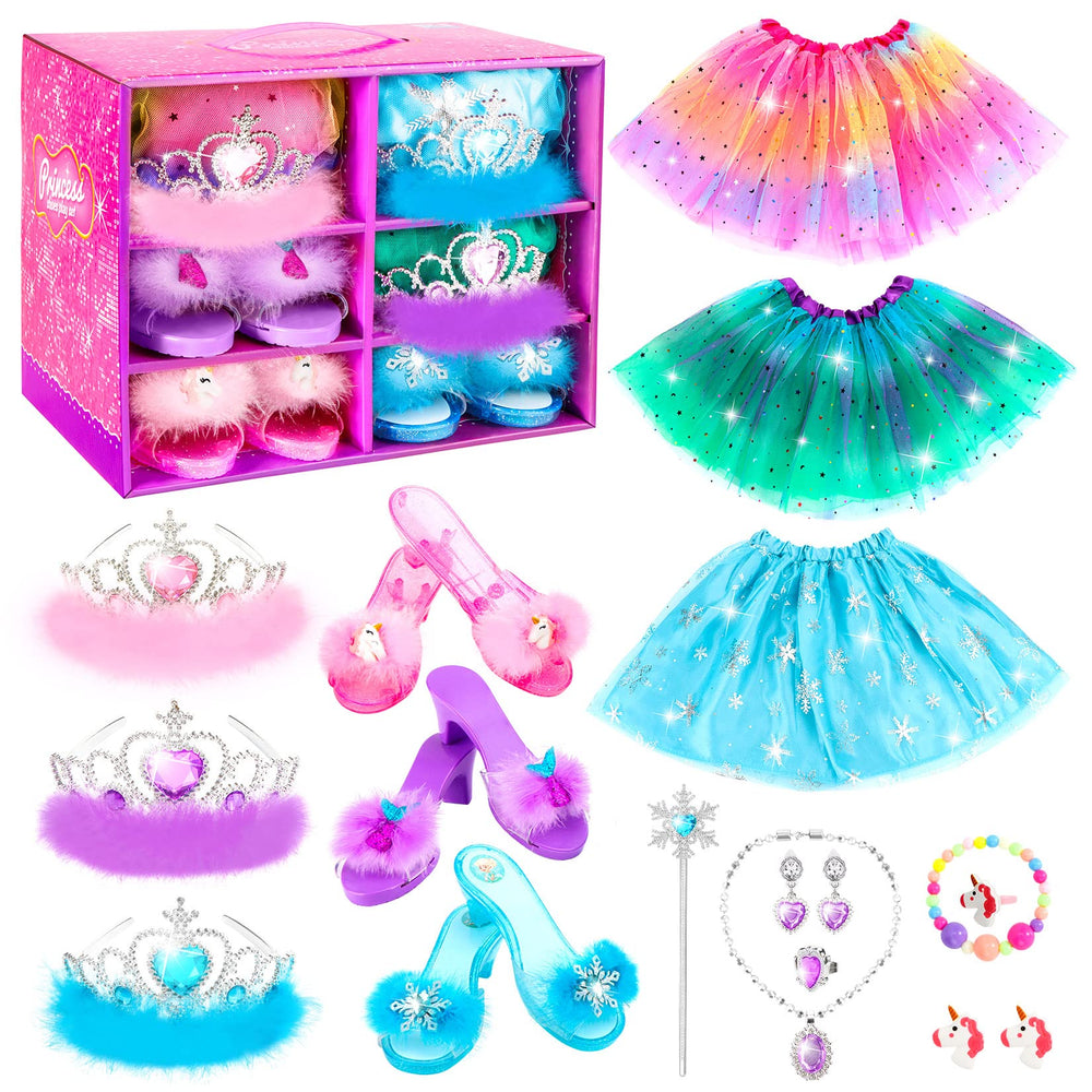 HAMSILY unicorn-themed princess shoes for imaginative dress-up play.