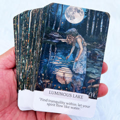 Gift packaging for Han Yu Bowen Fairy Whispering Oracle Deck ready for gifting.
