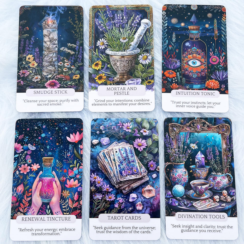 Han Yu Bowen Witch Tools Oracle Card used for daily guidance and focus