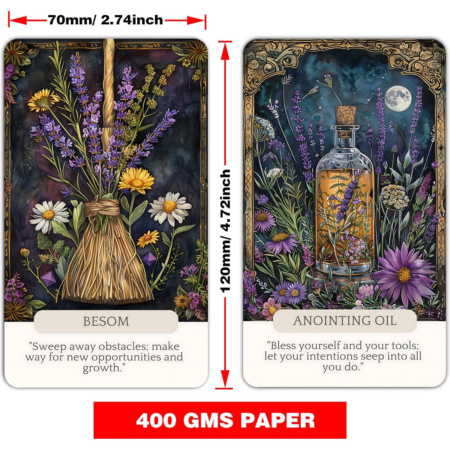 Han Yu Bowen Witch Tools Oracle Card illustration of sacred tool inspiring focus