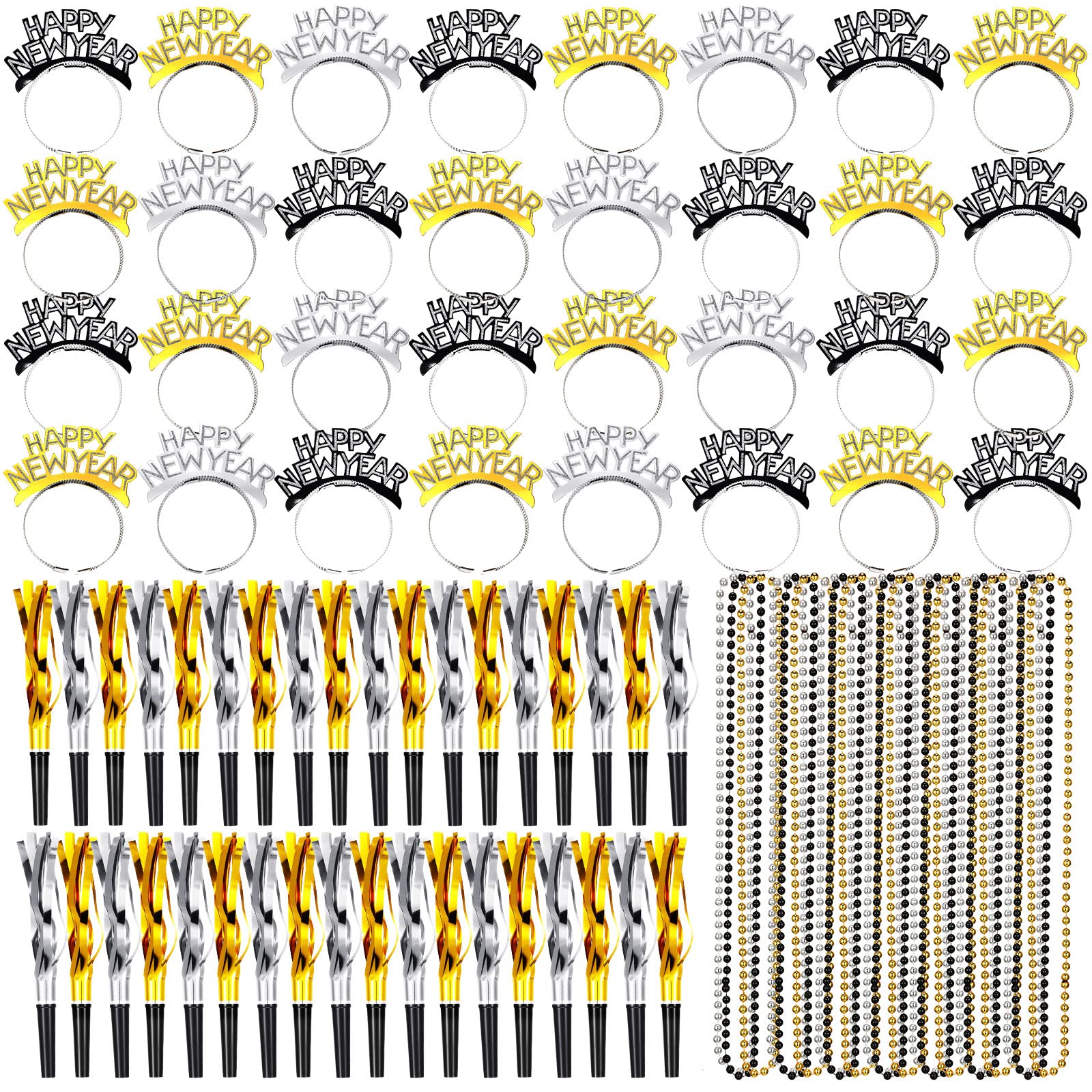 Hanaive 108-pcs New Year's Eve kit for photo-ready celebrations.