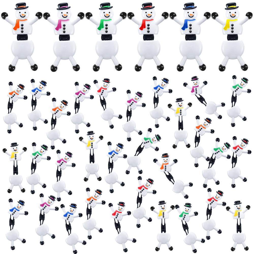 Hanaive Christmas snowman sticky climbers pack 36 for party favors and fun.