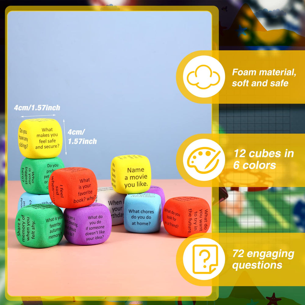 Hanaive conversation cubes party use demonstrating quick social interactions at gatherings