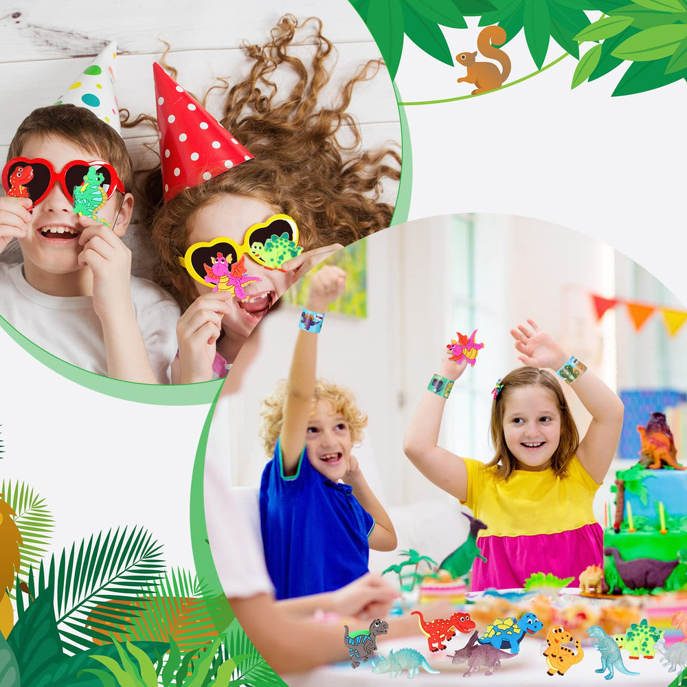 Hanaive dinosaur slap bracelets offer playful accessories.