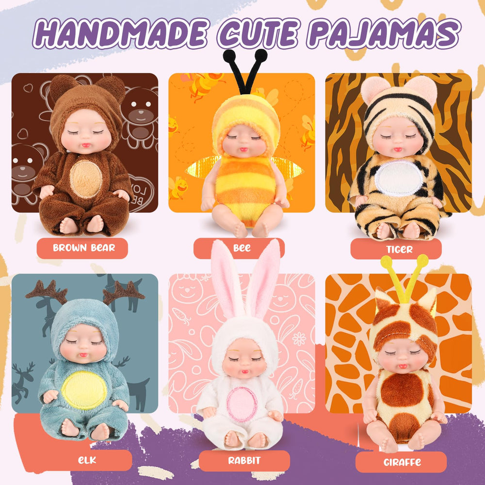 Hanaive hand-crafted doll clothes add variety and reusability.