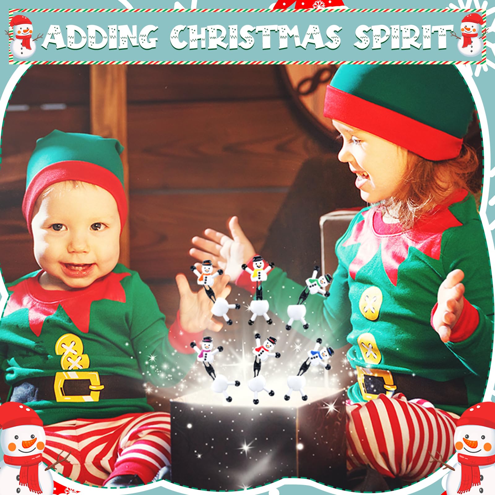 Hanaive snowman sticky climber pack supported for lightweight, fun parties.