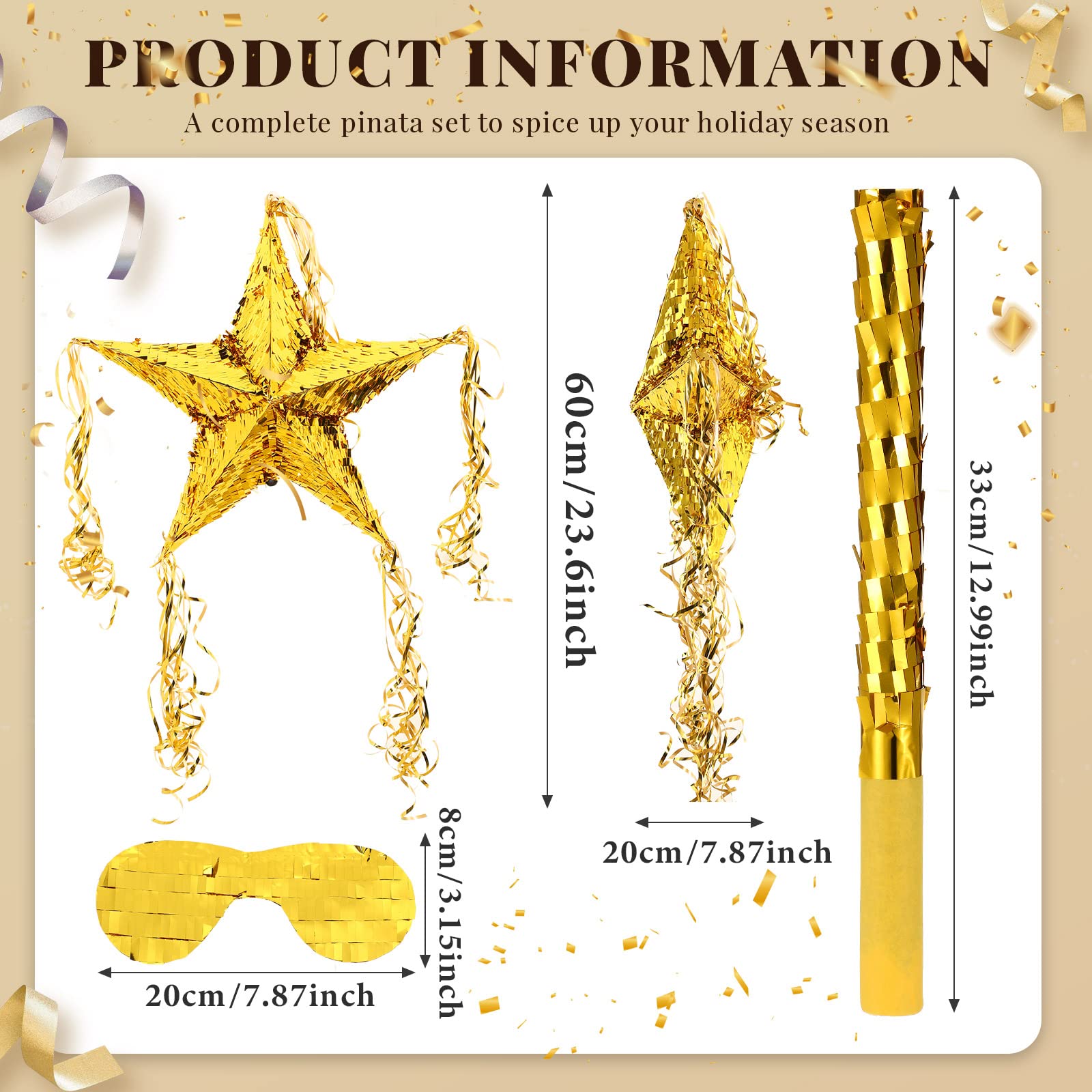 Hanaive pinata stick for adults, sturdy enough for a safe, lively game.