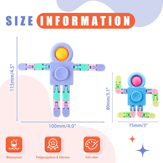 Hanaive robot fidget spinner chest and abdomen rotation during use.