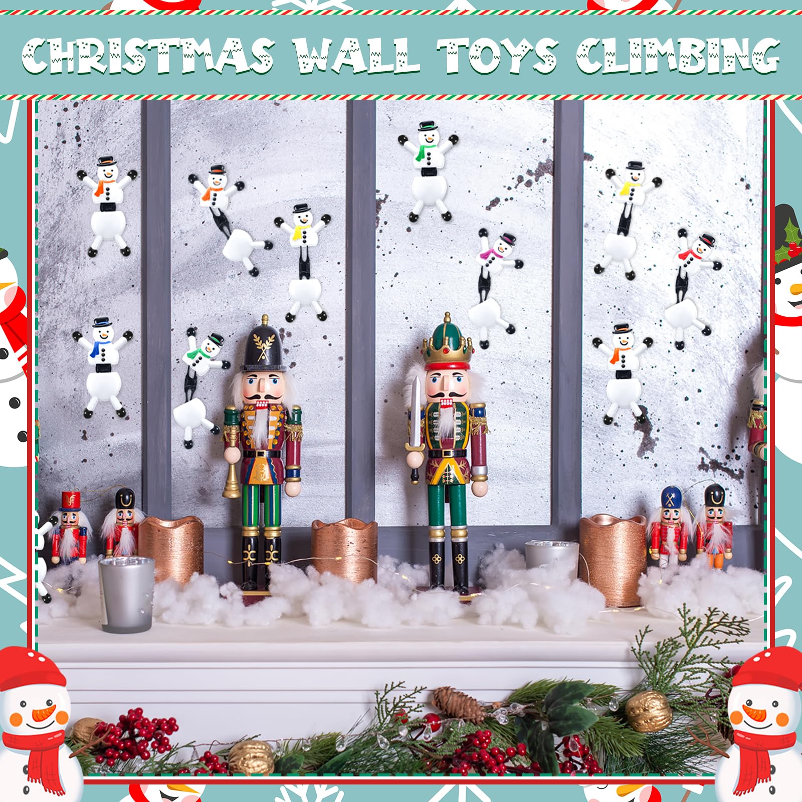 Hanaive stretchy sticky toys snowman for versatile play and display.