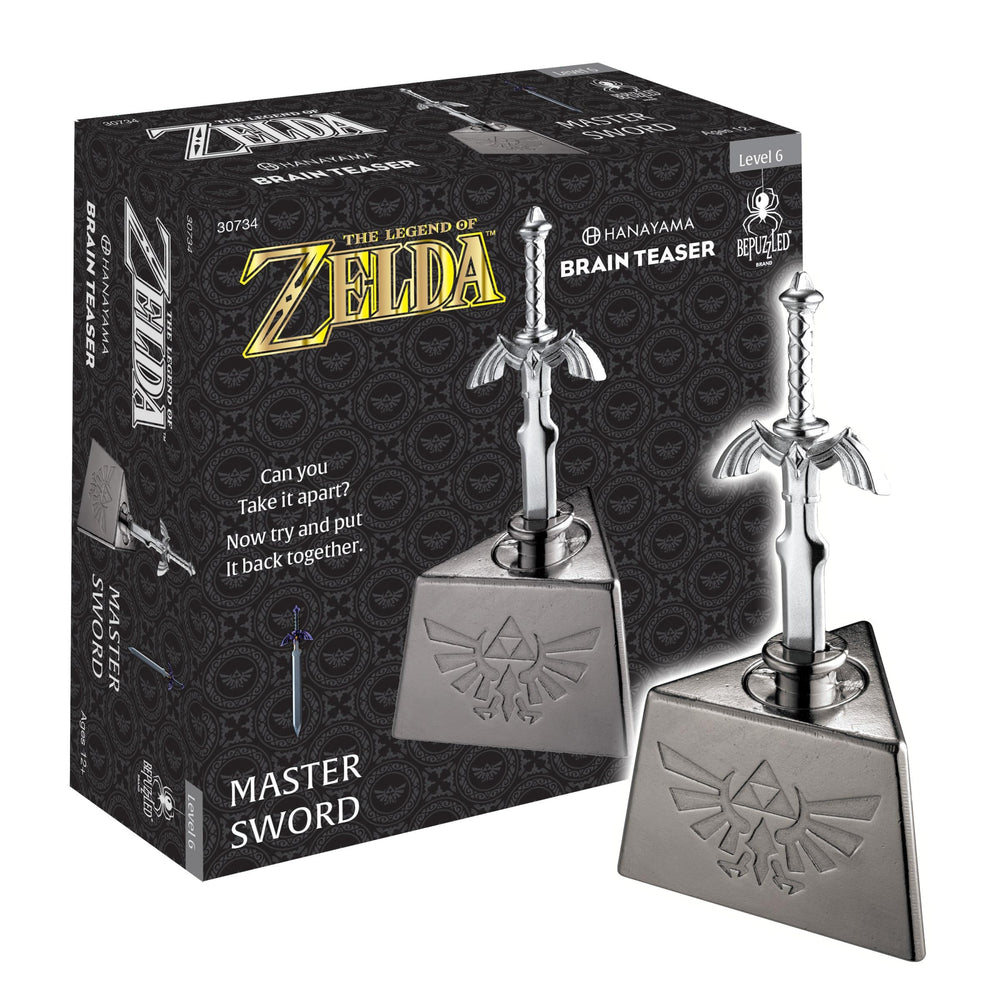 Hanayama Master Sword brain teaser pull close-up for focused problem-solving