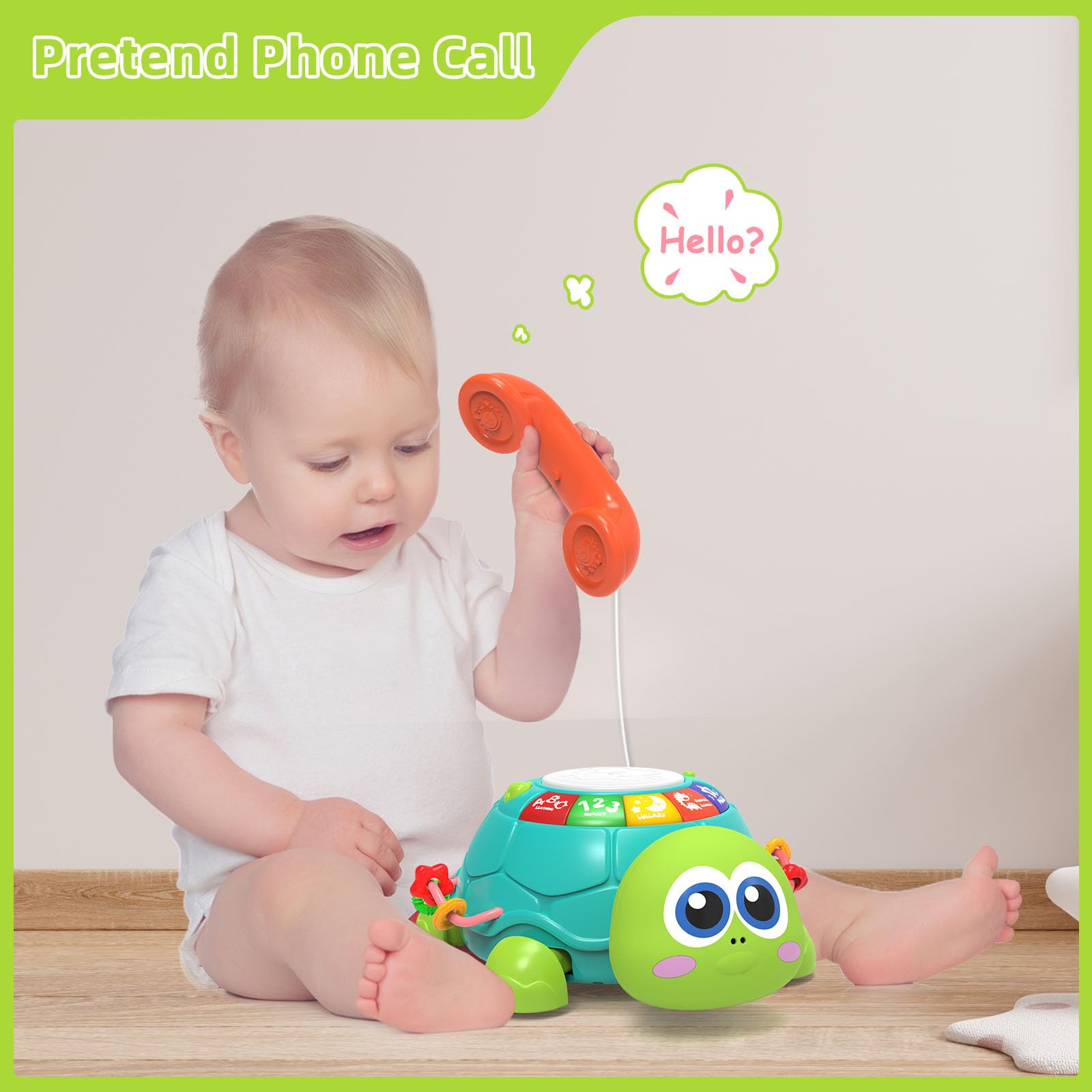 Hanayo baby phone-play feature supports pretend play and interaction.