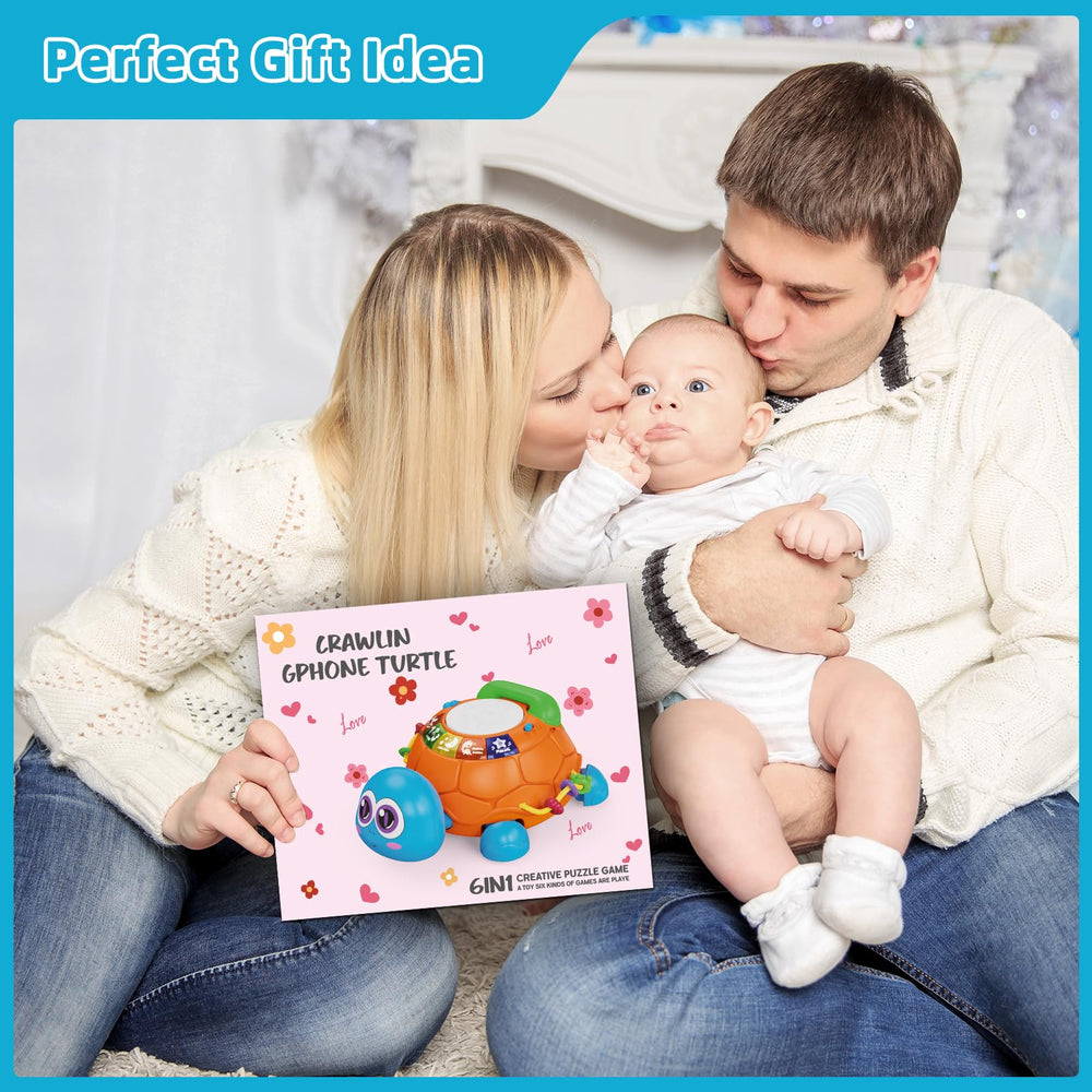 Hanayo blue turtle packaging is gift-ready for newborns to toddlers.