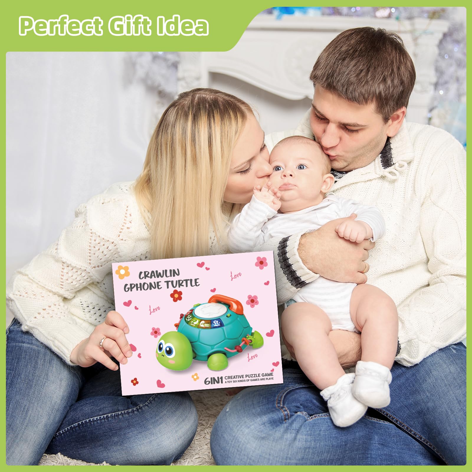 Hanayo green turtle toy makes a thoughtful infant gift.