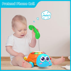 Hanayo turtle pretend phone game encourages early communication and role play.