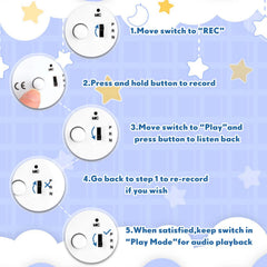 Handepo battery-replaceable toy recorder extends playtime for plush friends.