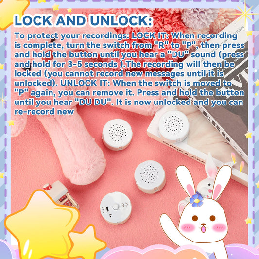 Handepo plush toy recording module enables easy, mess-free message storage.