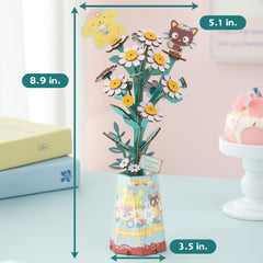 Hands Craft Hello Kitty Chamomile laser-cut pieces fit smoothly for glue-free assembly.