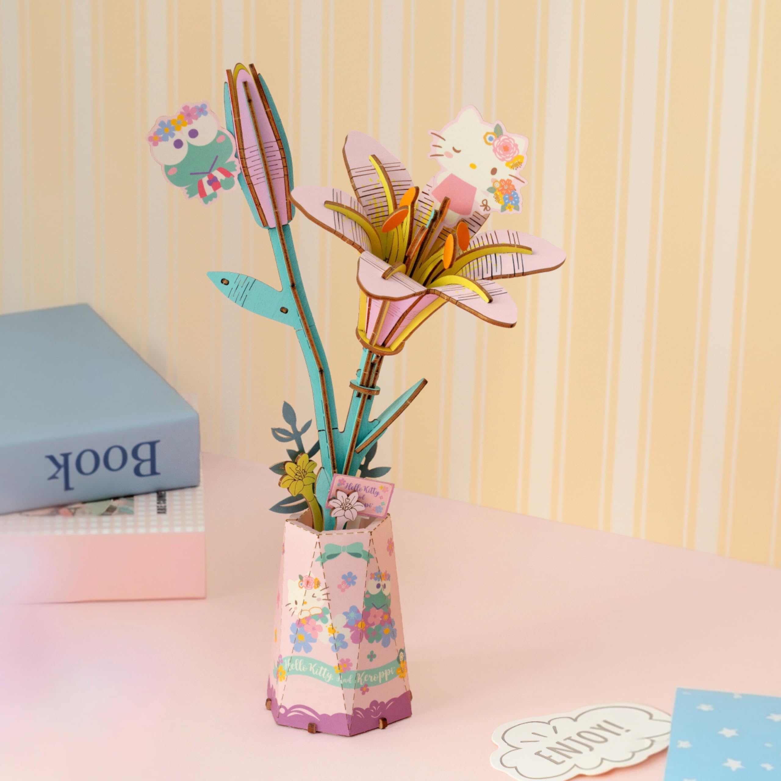 Hands Craft Hello Kitty Keroppi Lily gift idea for Sanrio fans and crafters.