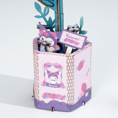 Hands Craft Kuromi figurine, collectible character model for display.