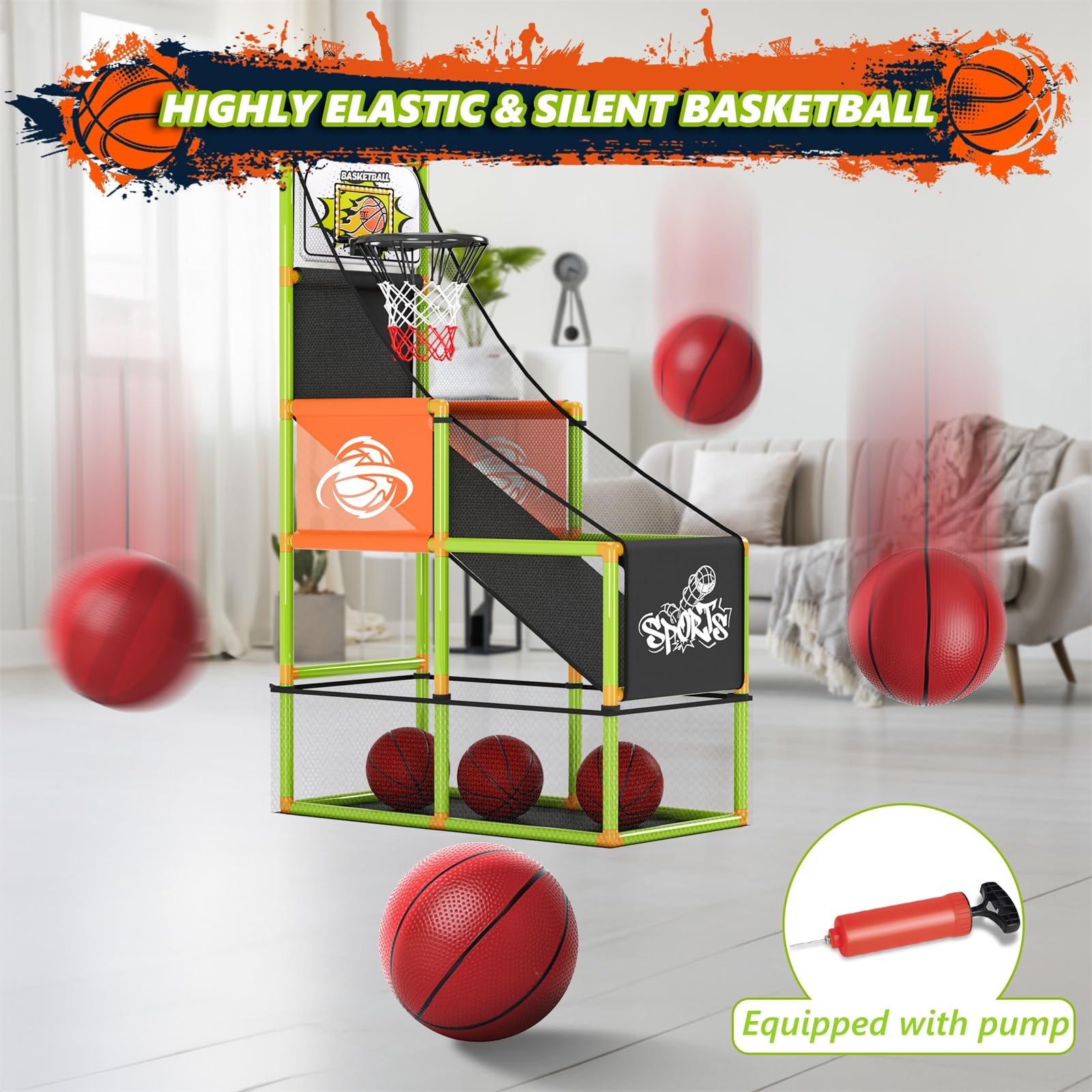 Handwell adjustable-height stand fits growing players from kids to preteens.