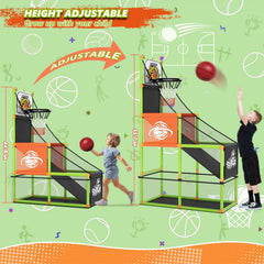 Handwell air pump included for quick inflation and ready play.