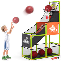 Handwell arcade basketball hoop with scoreboard for arcade-style play.