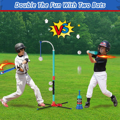 Two Handwell bats included for shared practice with friends.