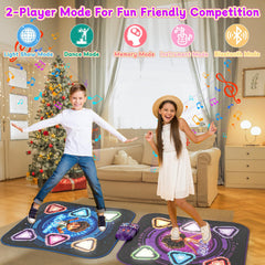 Handwell dance mat suitable for ages 3 and up with adjustable difficulty.