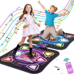 Handwell dance mat shown in single and double mode for family fun.