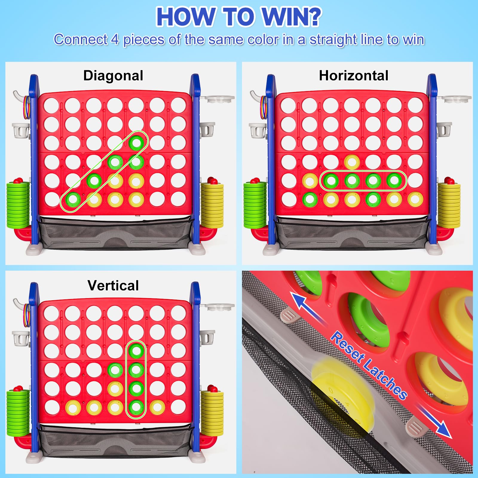 Handwell Giant Four-in-a-Row game at a family party boosts interactive fun.