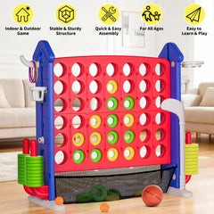Handwell Giant Four-in-a-Row quick assembly means setup in minutes.