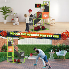 Handwell net storage bag keeps toys organized after games.