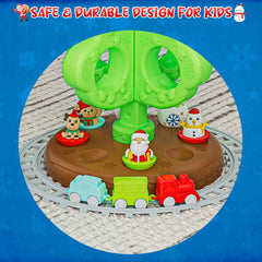 Handwell roly-poly toys featuring Santa, Snowman, Reindeer, and Bear for interactive play