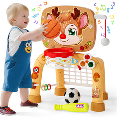 Handwell giraffe activity center sparks playful, multi-sensory exploration for toddlers.