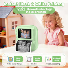 Hangrui kids camera 1080P video showcases clear action footage and colorful memories