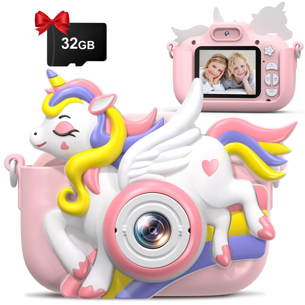 Hangrui Kids Camera with dual selfie feature for creative self-portraits
