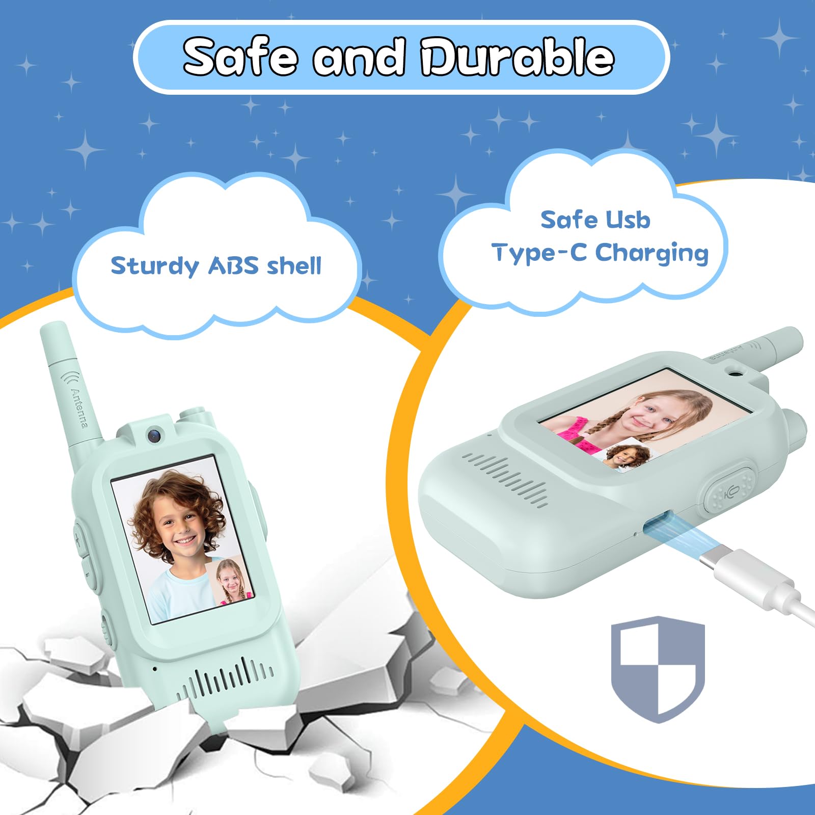 Hangrui rechargeable USB-C walkie talkies simplify charging on family trips