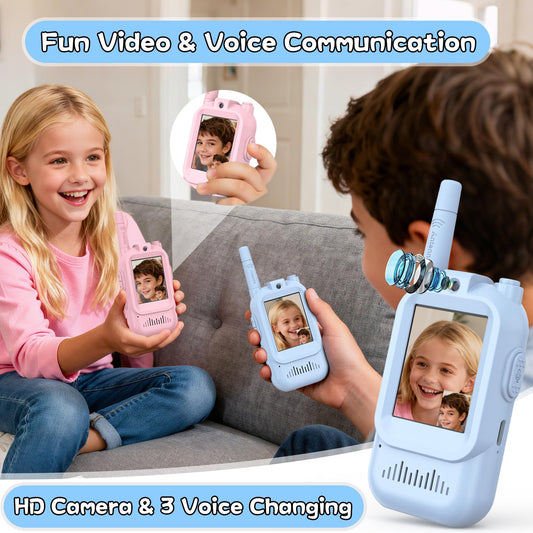 Hangrui walkie talkies video chat feature enabling seeing and talking on outings